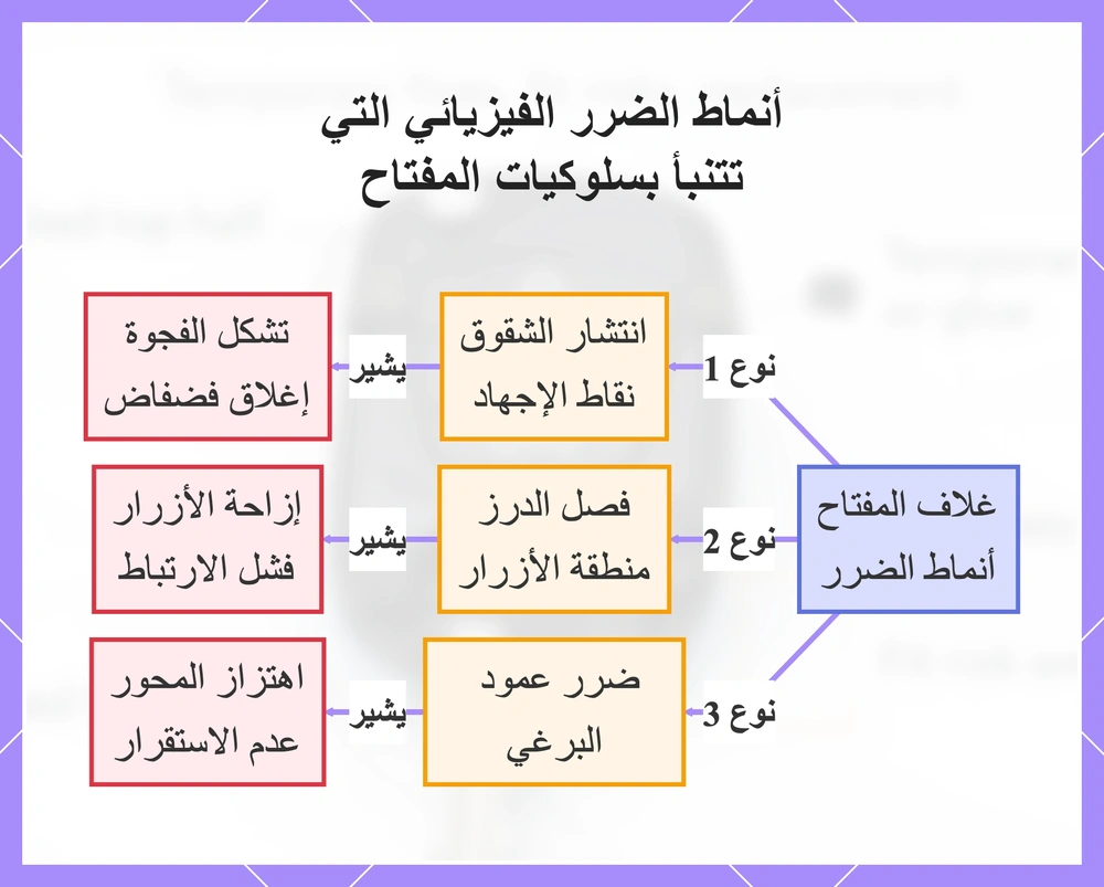 أنماط الضرر الفيزيائي التي تتنبأ بسلوكيات المفتاح