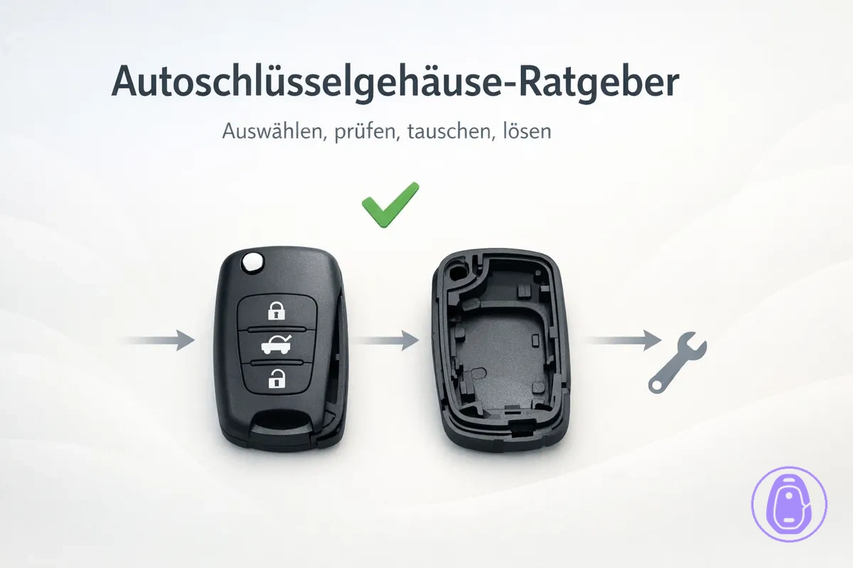 Titelbild-Illustration für Ratgeber rund ums Autoschlüsselgehäuse.