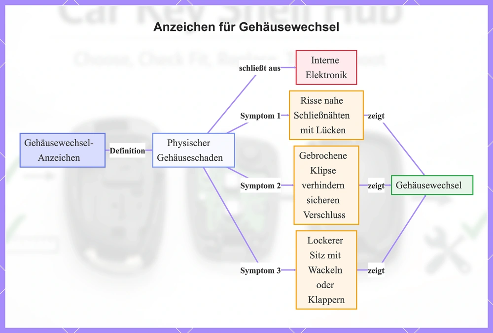 Anzeichen für Gehäusewechsel