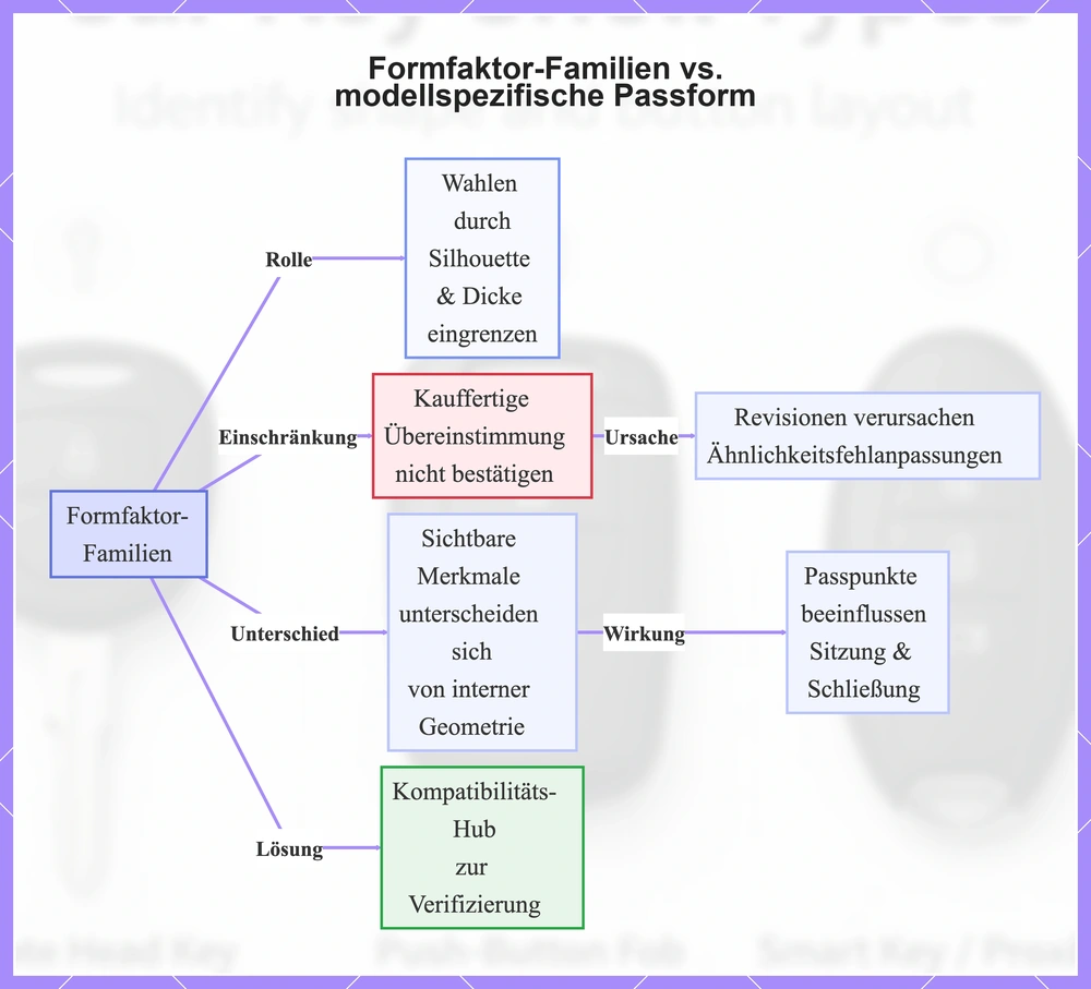 Formfaktor-Familien vs. modellspezifische Passform