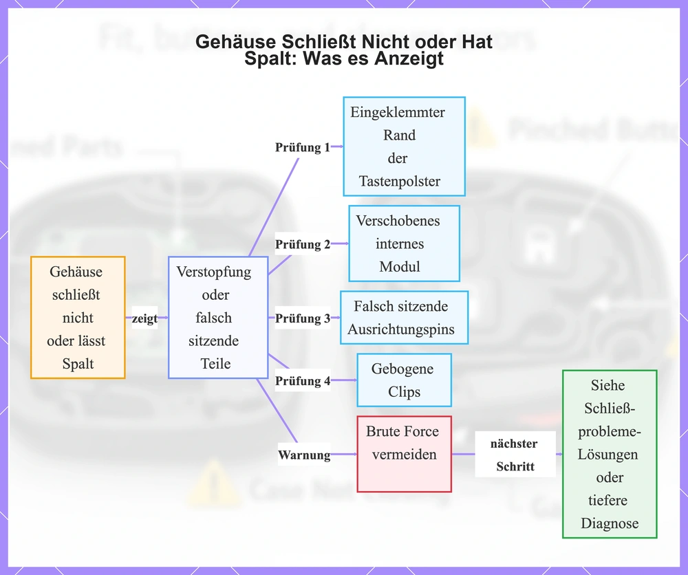 Gehäuse Schließt Nicht oder Hat Spalt: Was es Anzeigt