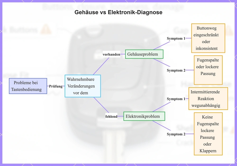 Gehäuse vs Elektronik-Diagnose