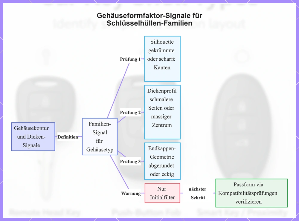 Gehäuseformfaktor-Signale für Schlüsselhüllen-Familien