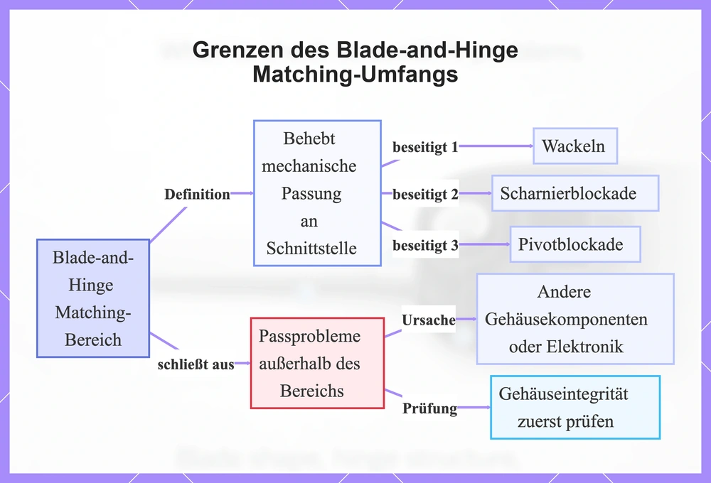 Grenzen des Blade-and-Hinge Matching-Umfangs
