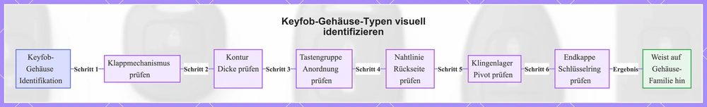 Keyfob-Gehäuse-Typen visuell identifizieren