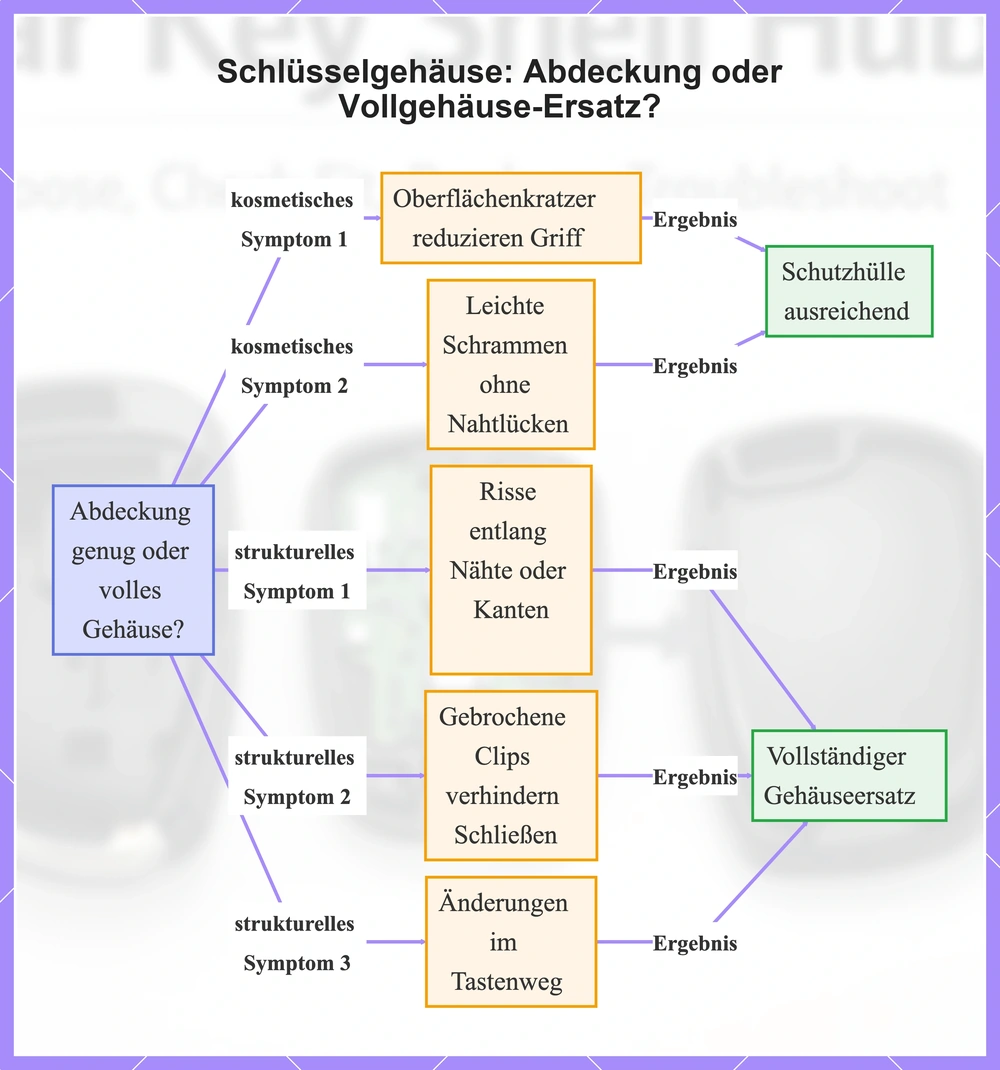 Schlüsselgehäuse: Abdeckung oder Vollgehäuse-Ersatz?