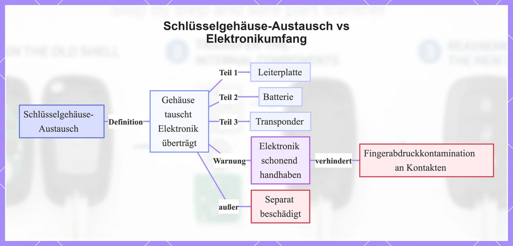 Schlüsselgehäuse-Austausch vs Elektronikumfang