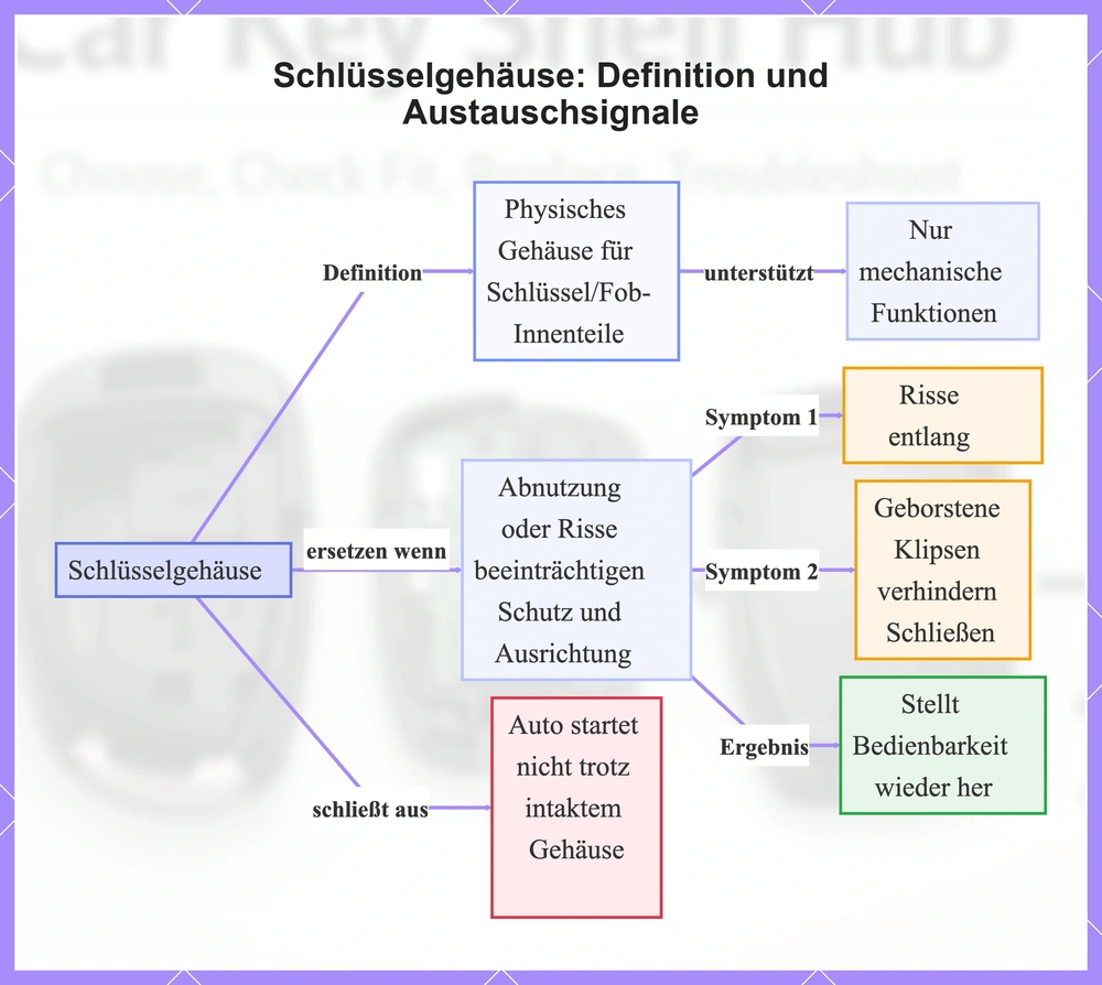 Schlüsselgehäuse: Definition und Austauschsignale