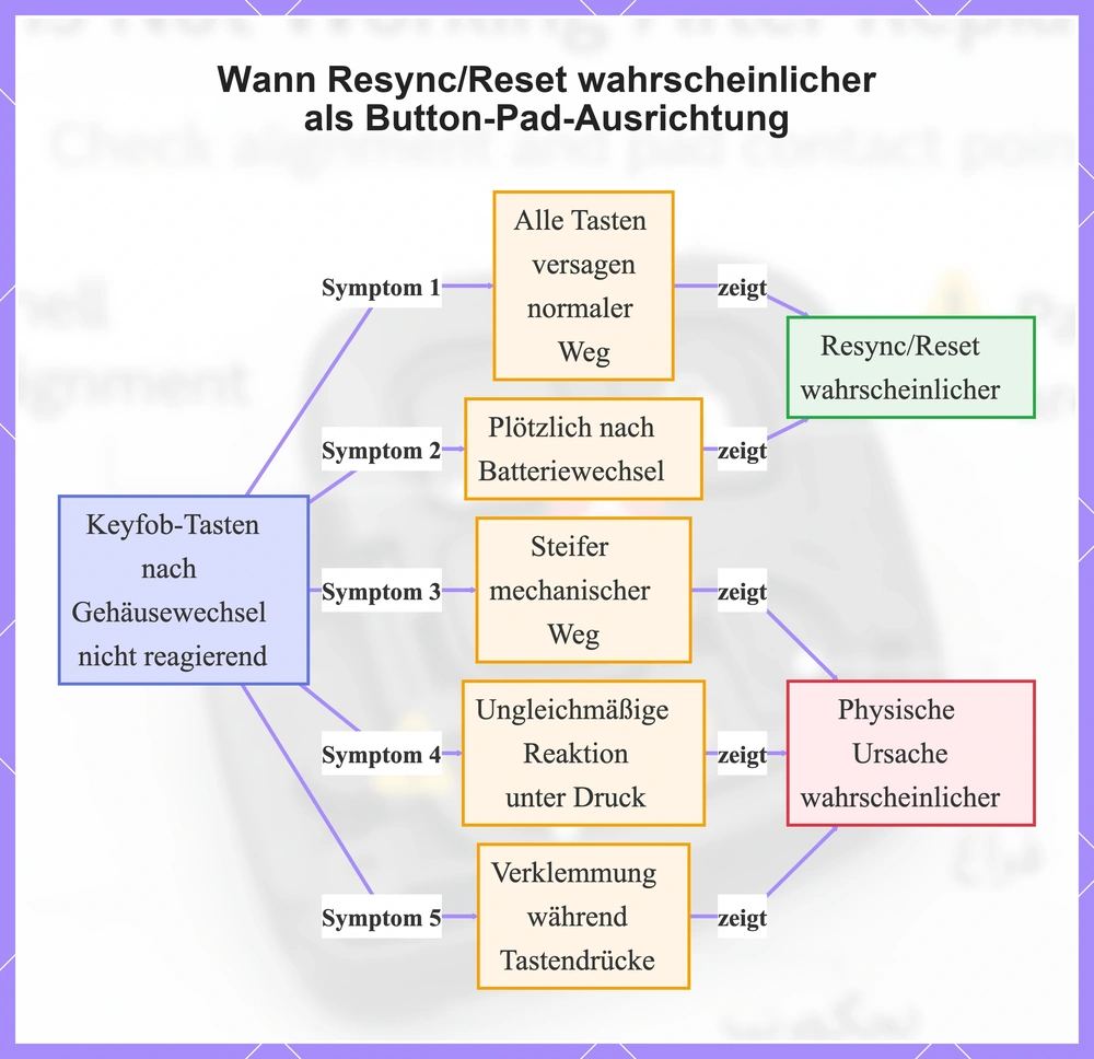 Wann Resync/Reset wahrscheinlicher als Button-Pad-Ausrichtung