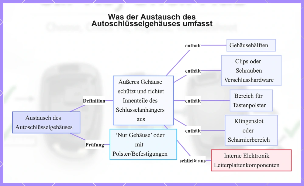 Was der Austausch des Autoschlüsselgehäuses umfasst