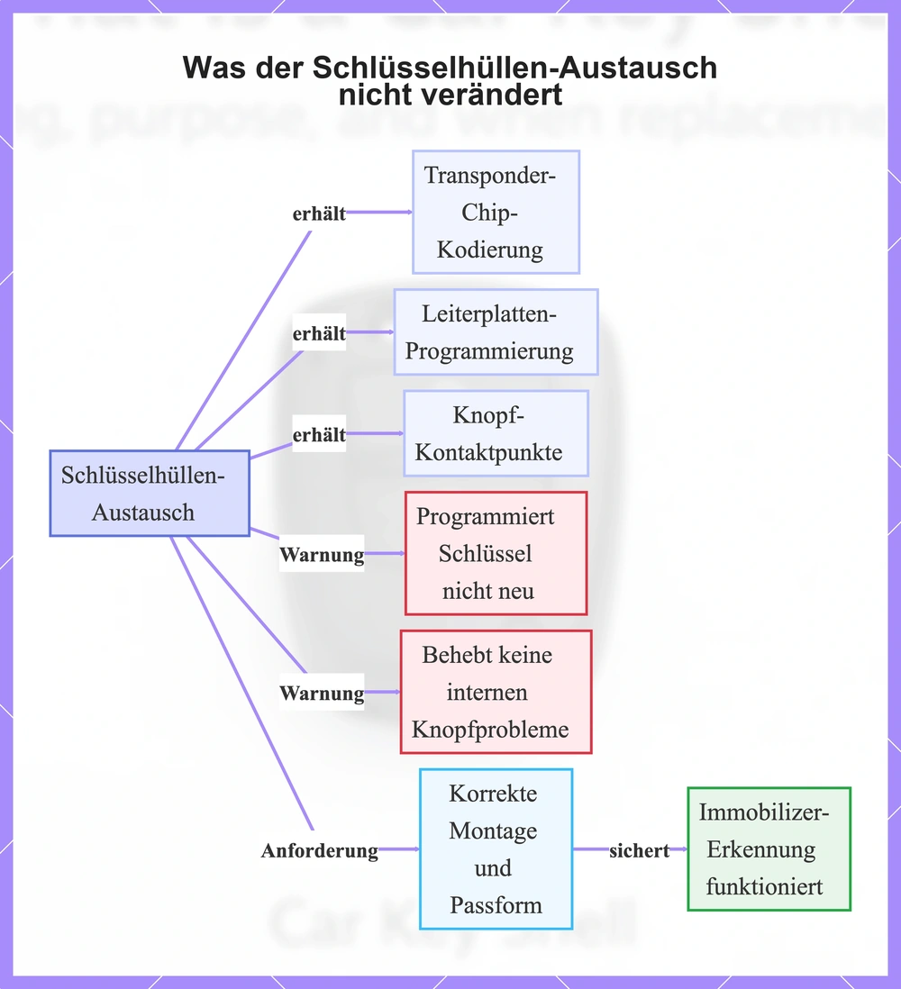 Was der Schlüsselhüllen-Austausch nicht verändert
