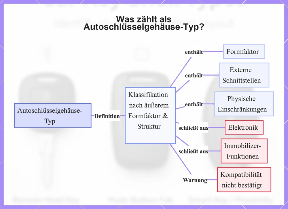 Was zählt als Autoschlüsselgehäuse-Typ?