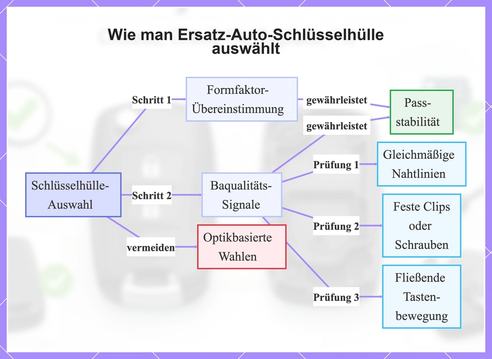 Wie man Ersatz-Auto-Schlüsselhülle auswählt