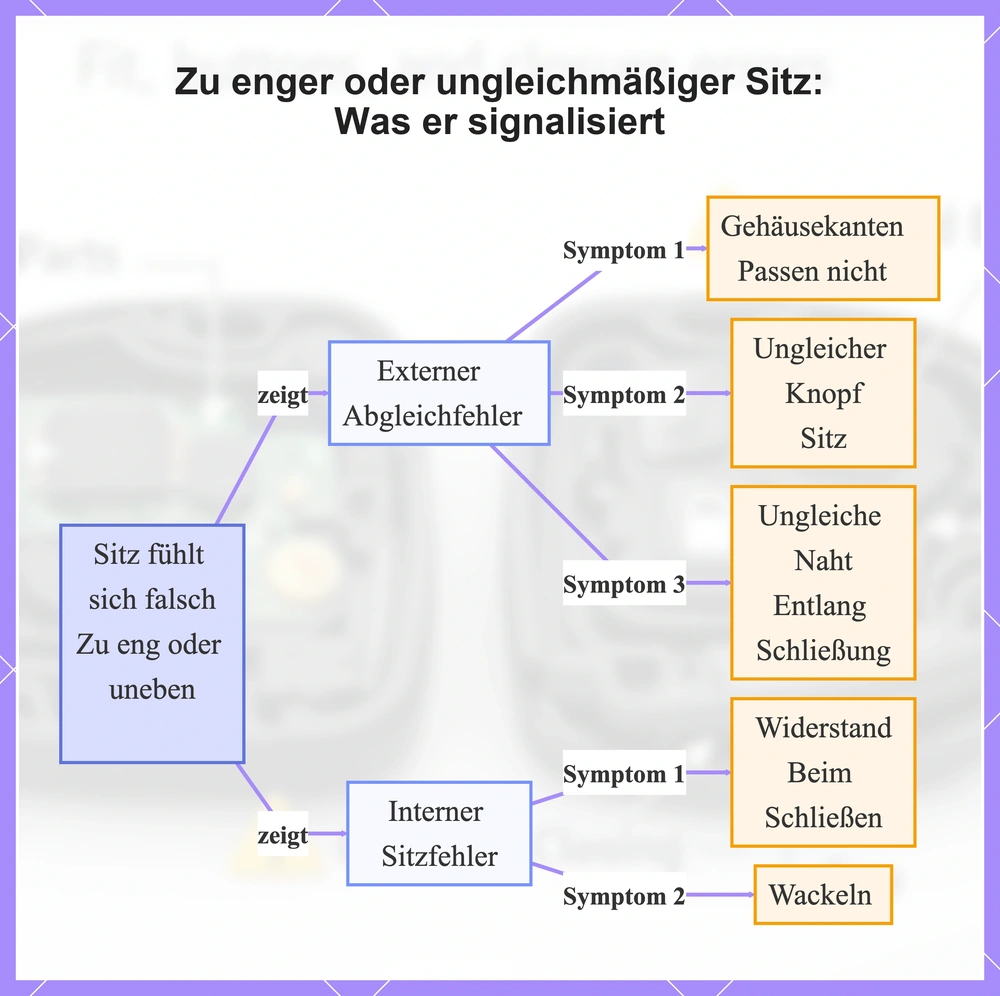 Zu enger oder ungleichmäßiger Sitz: Was er signalisiert