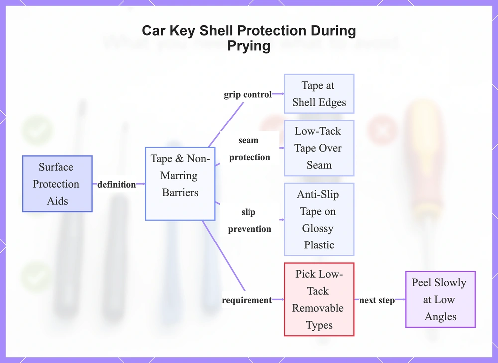 Car Key Shell Protection During Prying