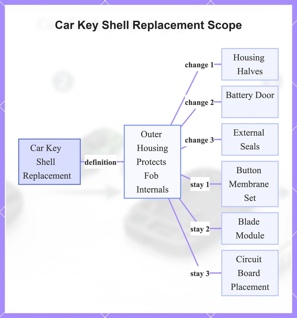 Car Key Shell Replacement Scope