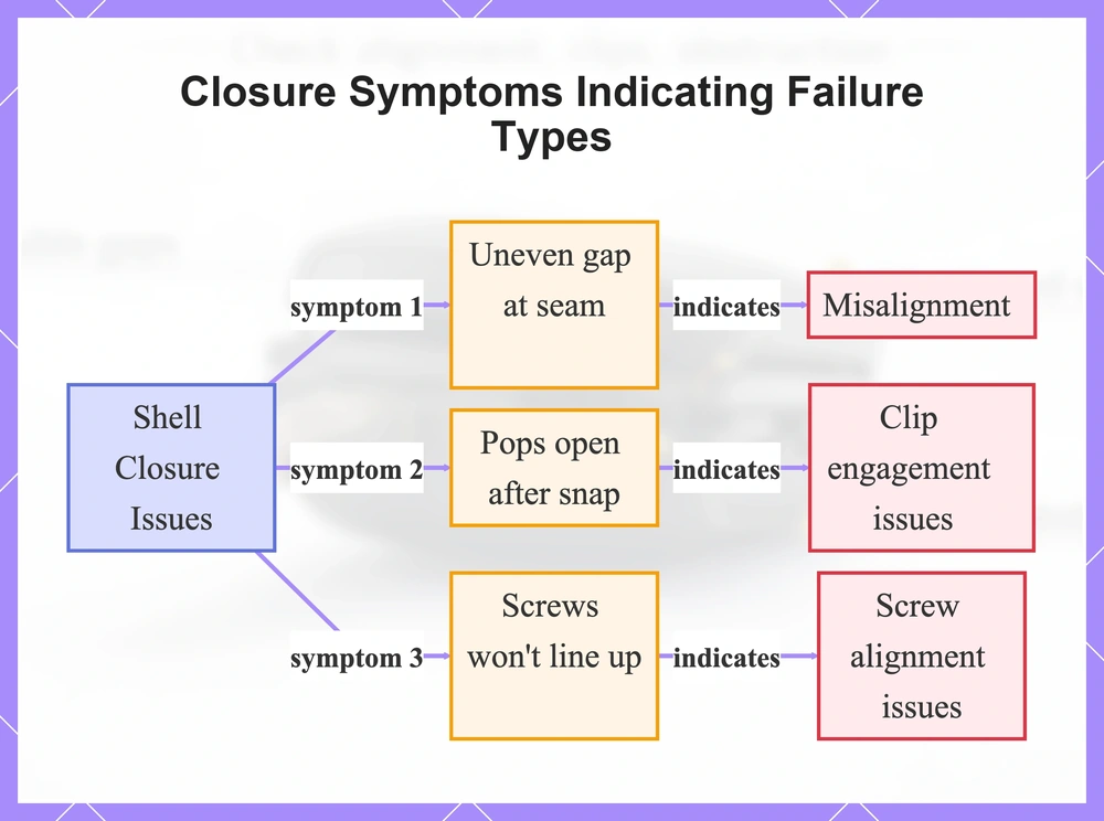 Closure Symptoms Indicating Failure Types