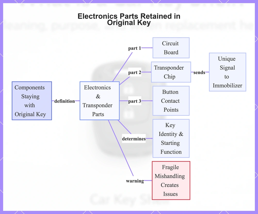 Electronics Parts Retained in Original Key