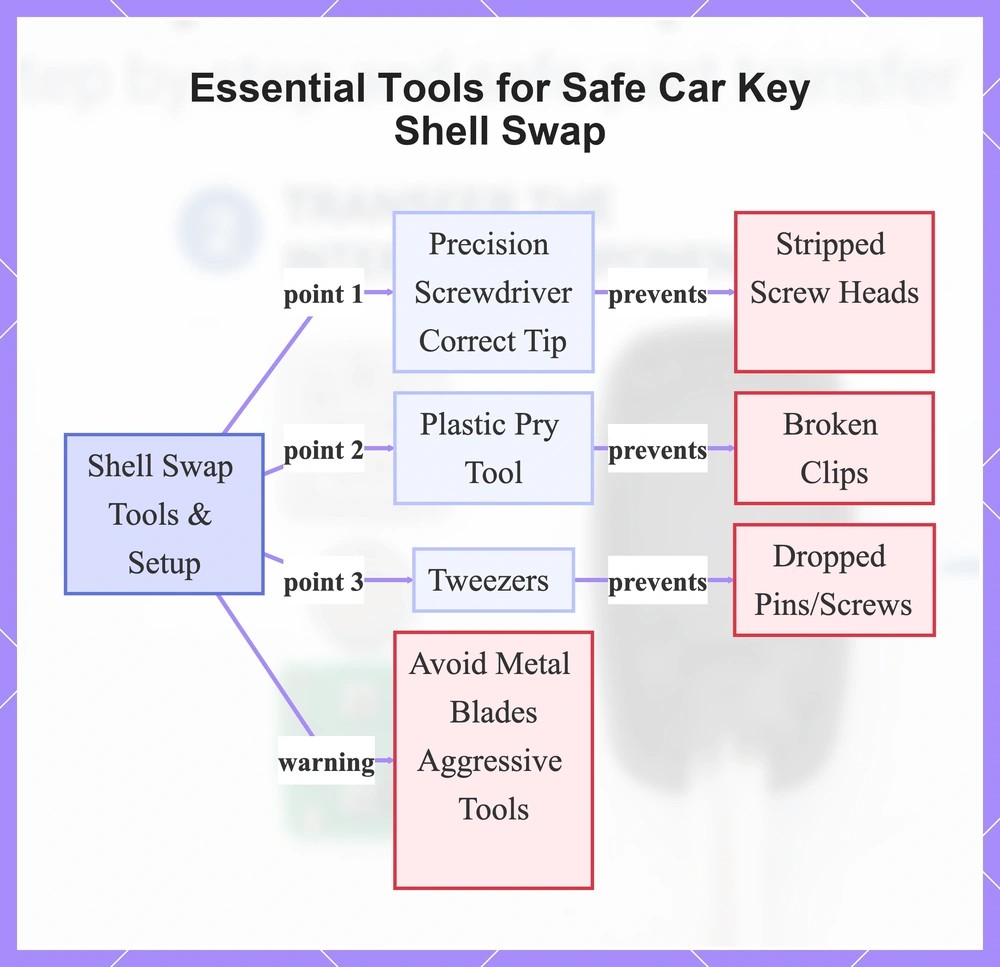 Essential Tools for Safe Car Key Shell Swap