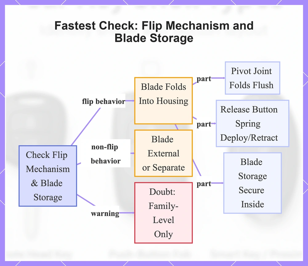 Fastest Check: Flip Mechanism and Blade Storage
