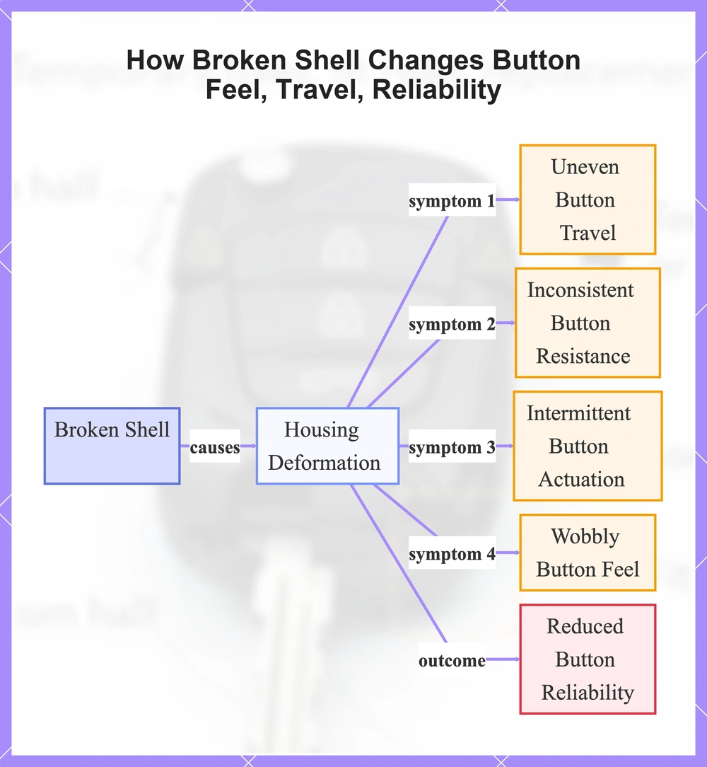 How Broken Shell Changes Button Feel, Travel, Reliability