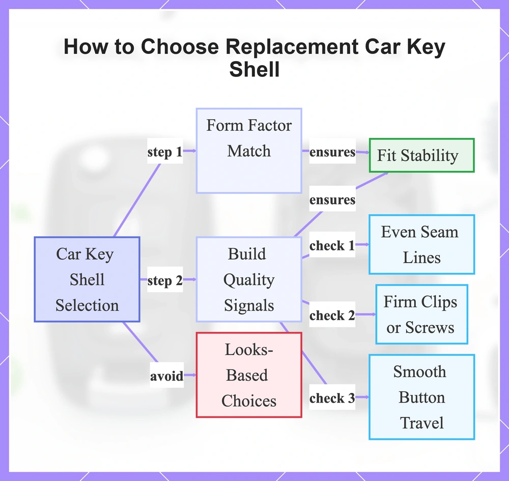 How to Choose Replacement Car Key Shell