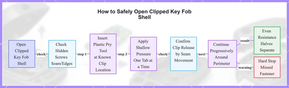How to Safely Open Clipped Key Fob Shell