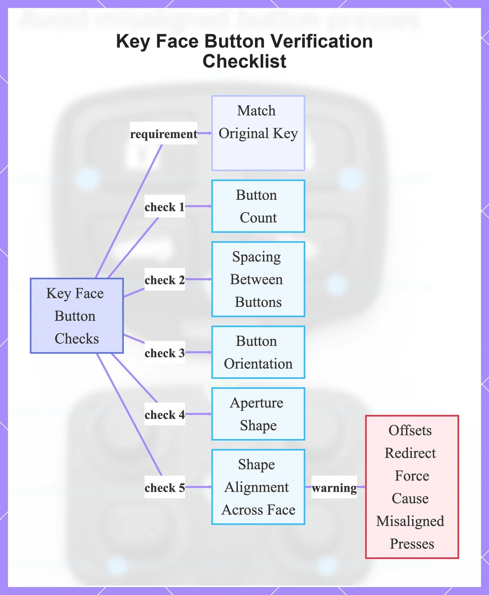 Key Face Button Verification Checklist