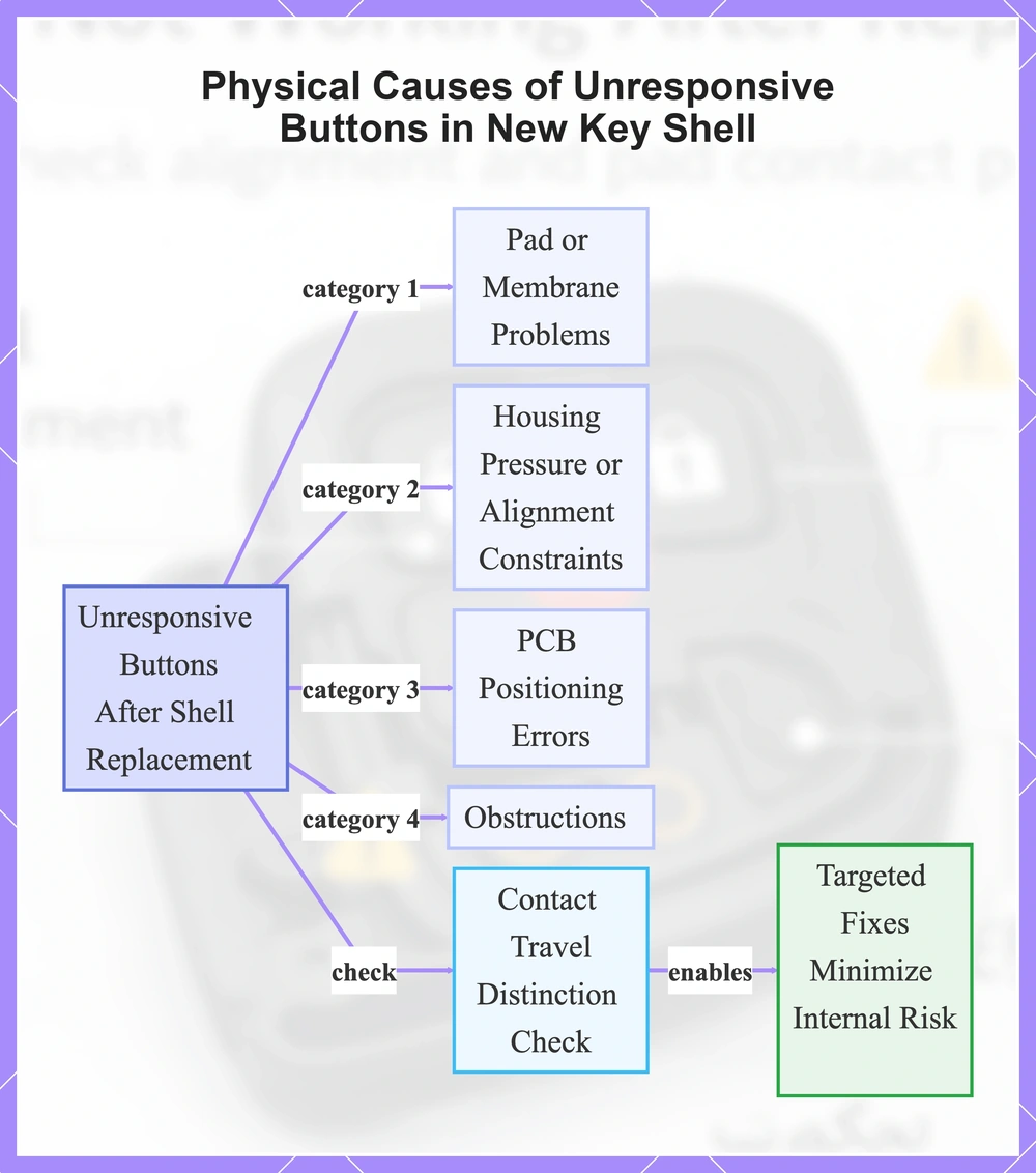 Physical Causes of Unresponsive Buttons in New Key Shell