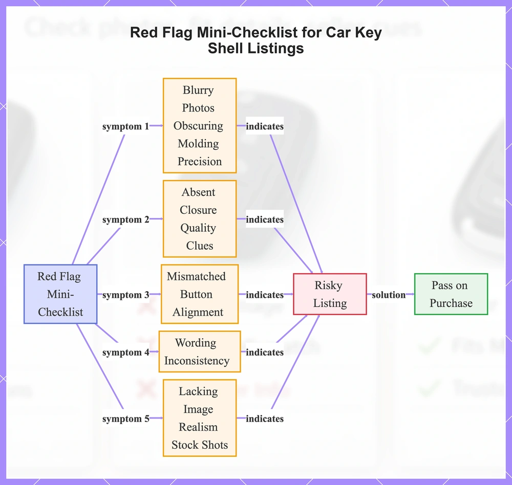 Red Flag Mini-Checklist for Car Key Shell Listings