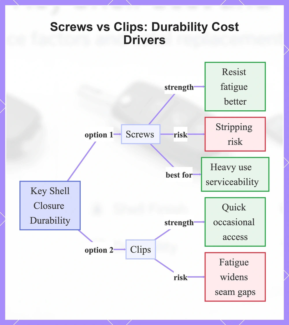 Screws vs Clips: Durability Cost Drivers