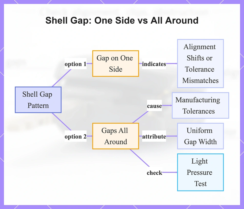 Shell Gap: One Side vs All Around