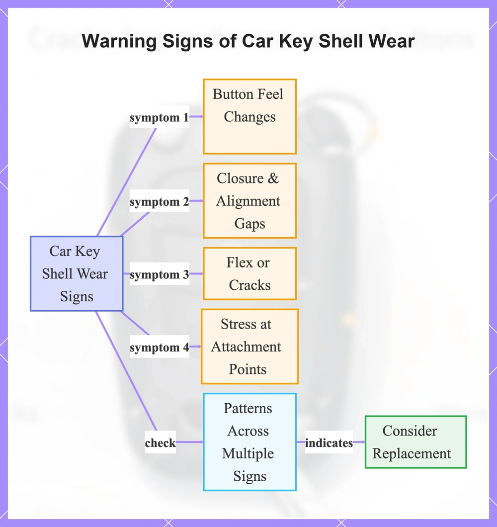 Warning Signs of Car Key Shell Wear