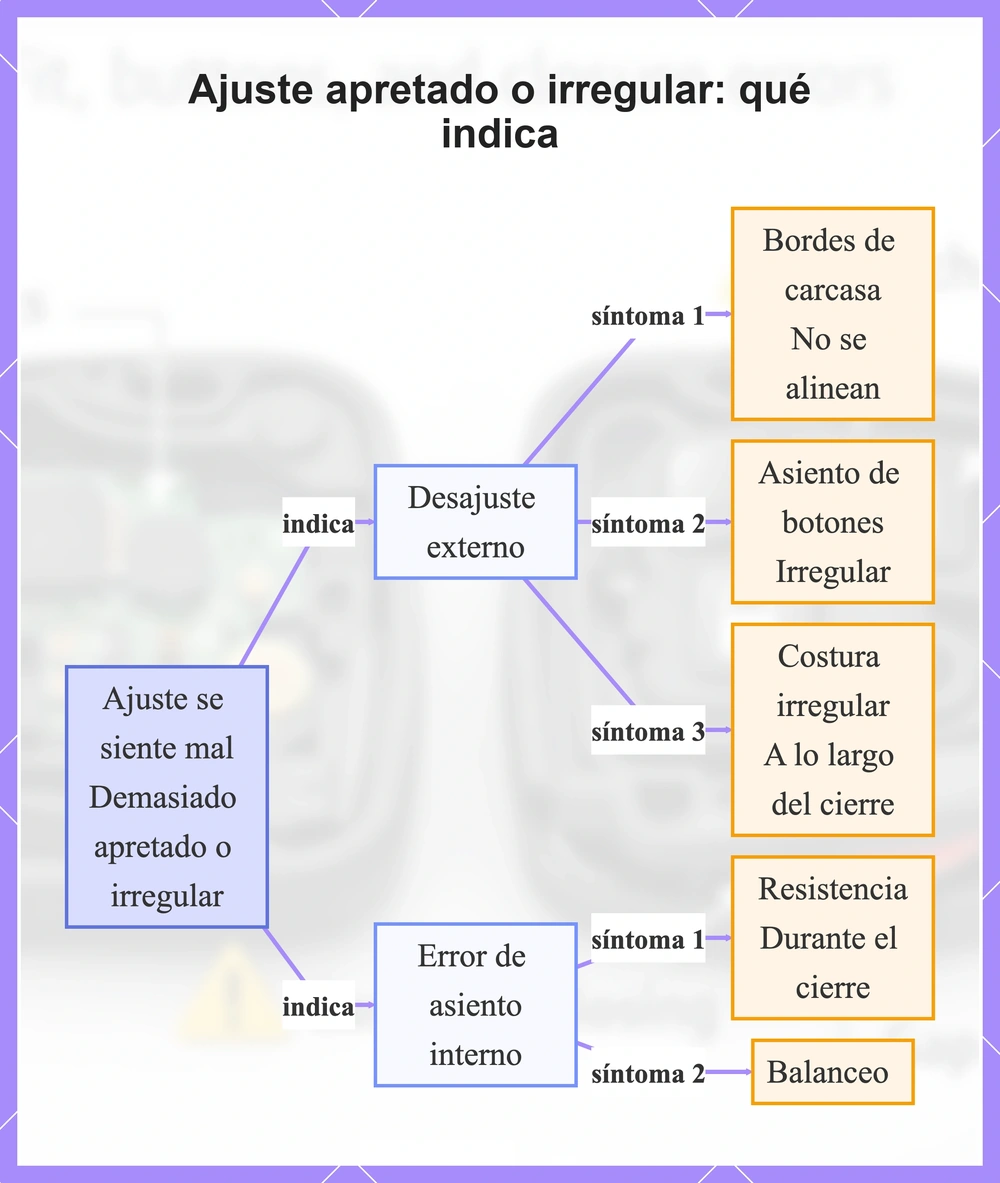 Ajuste apretado o irregular: qué indica