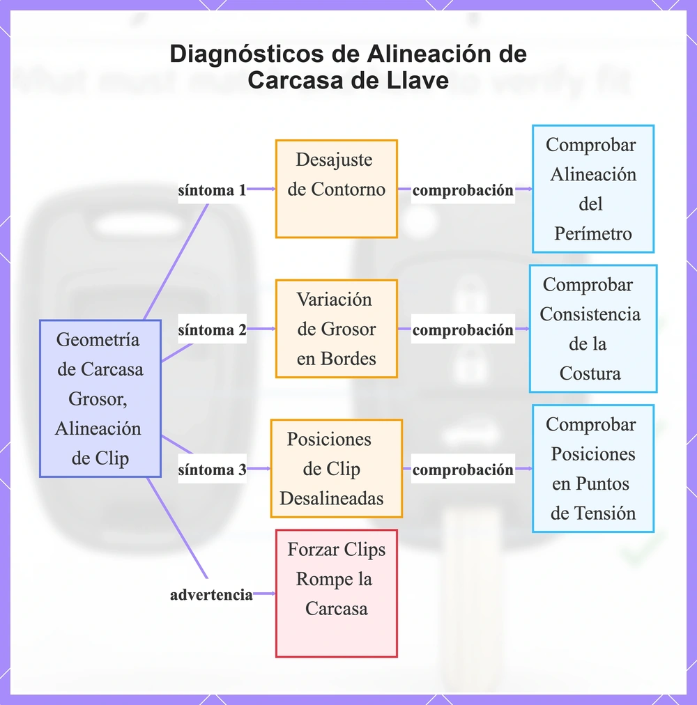 Diagnósticos de Alineación de Carcasa de Llave