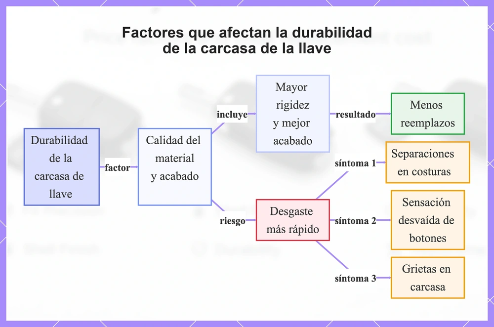 Factores que afectan la durabilidad de la carcasa de la llave