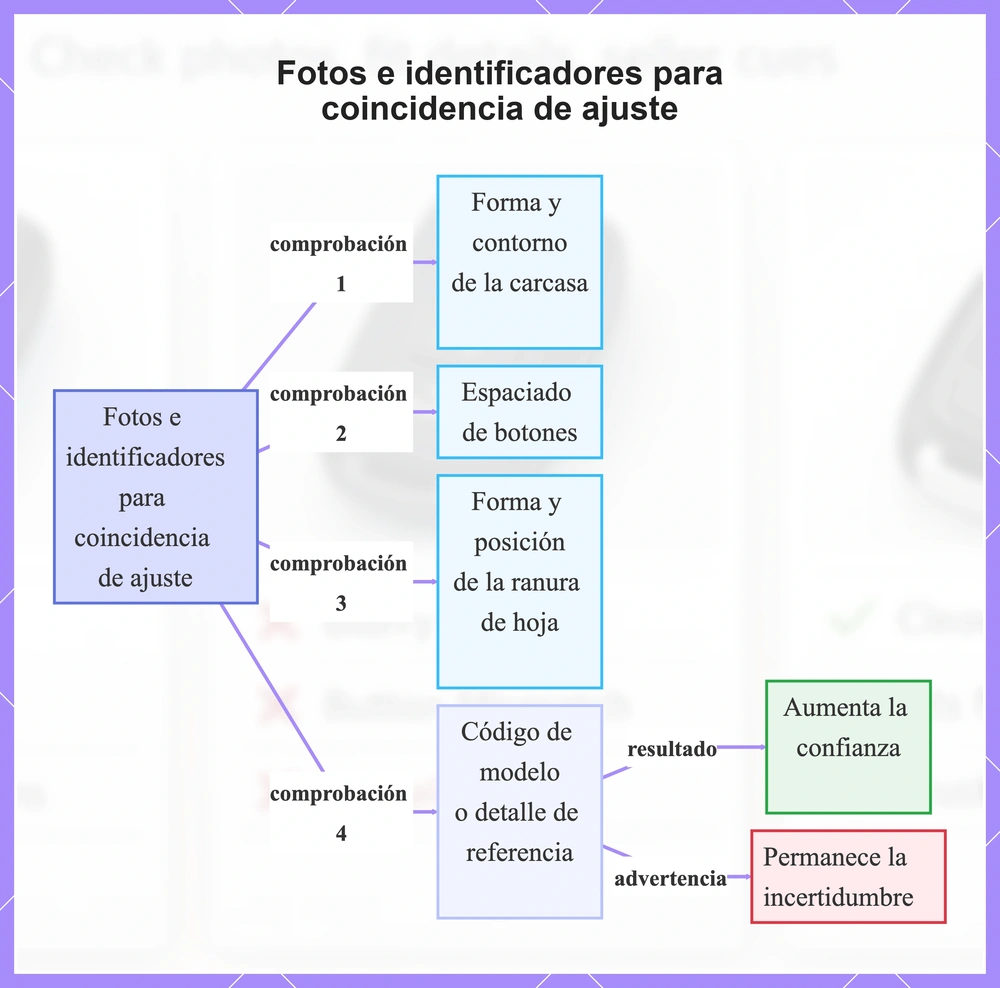Fotos e identificadores para coincidencia de ajuste