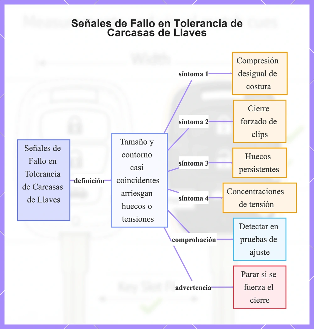 Señales de Fallo en Tolerancia de Carcasas de Llaves