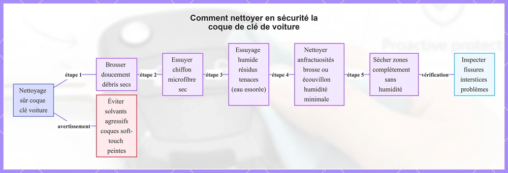 Comment nettoyer en sécurité la coque de clé de voiture