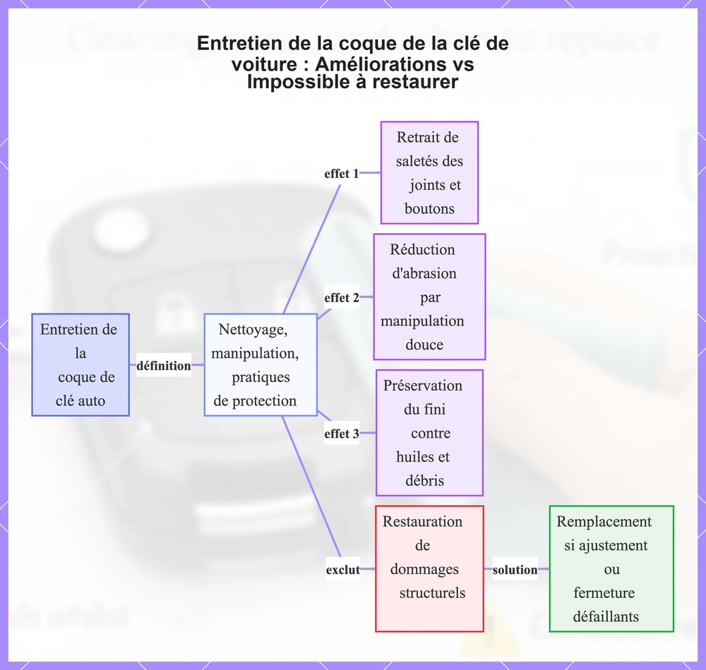 Entretien de la coque de la clé de voiture : Améliorations vs Impossible à restaurer