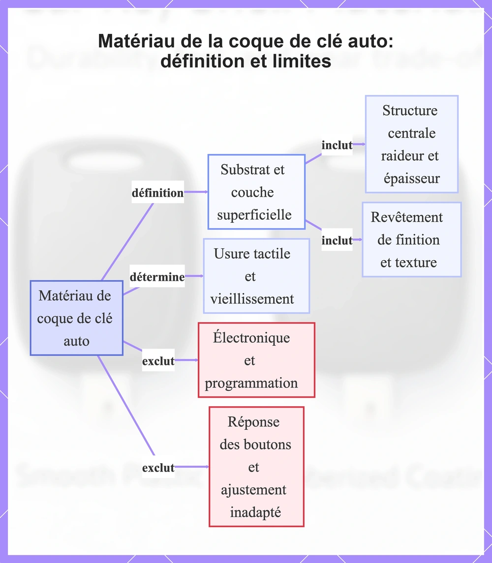 Matériau de la coque de clé auto: définition et limites