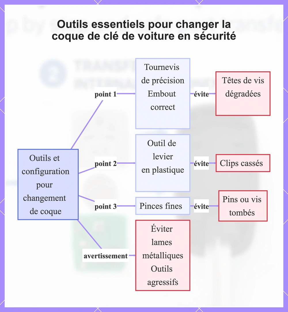 Outils essentiels pour changer la coque de clé de voiture en sécurité