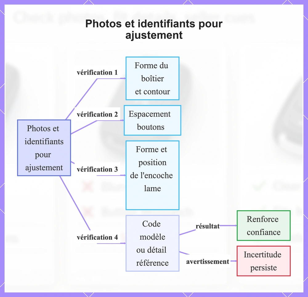 Photos et identifiants pour ajustement