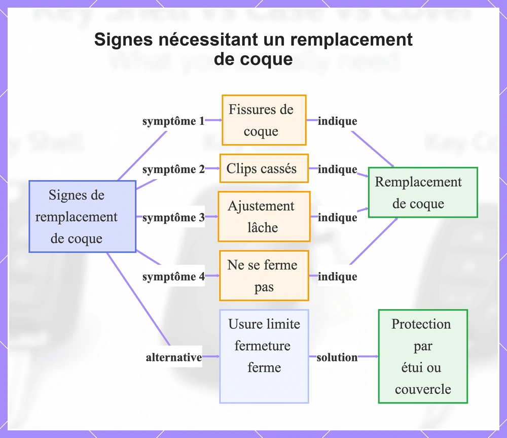 Signes nécessitant un remplacement de coque