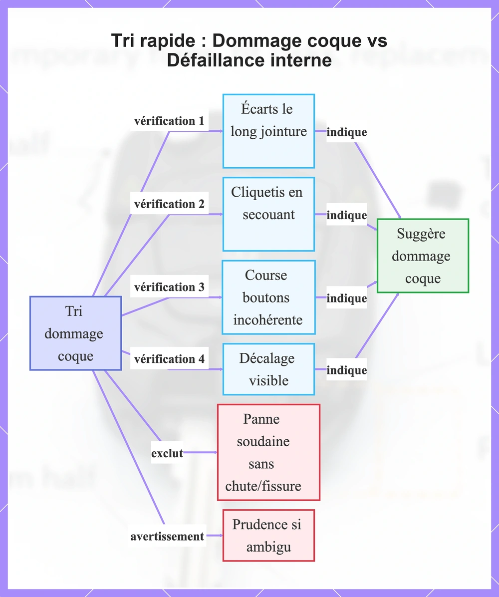 Tri rapide : Dommage coque vs Défaillance interne
