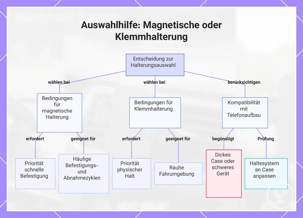 Auswahlhilfe: Magnetische oder Klemmhalterung