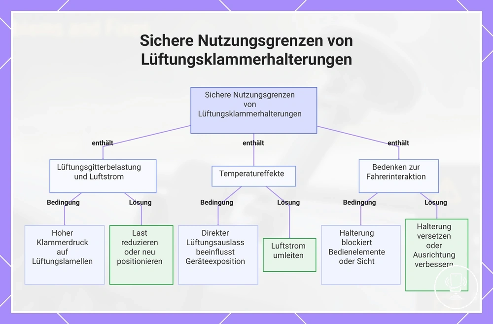 Sichere Nutzungsgrenzen von Lüftungsklammerhalterungen