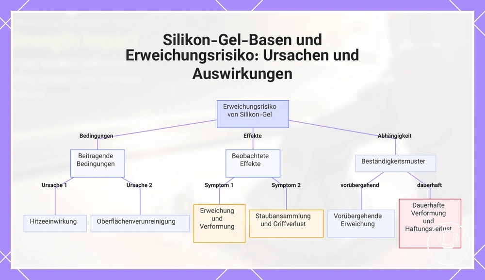 Silikon-Gel-Basen und Erweichungsrisiko: Ursachen und Auswirkungen