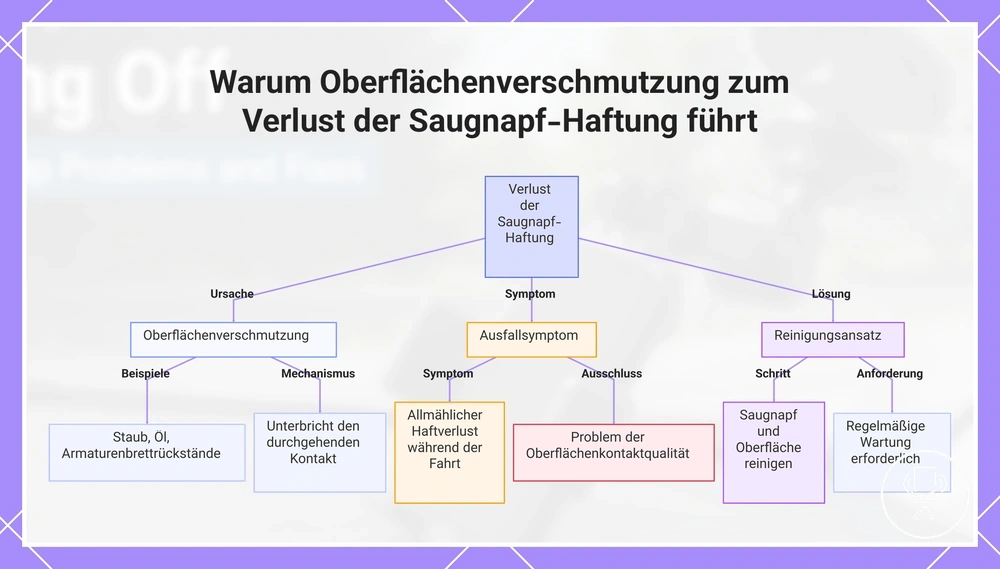Warum Oberflächenverschmutzung zum Verlust der Saugnapf-Haftung führt