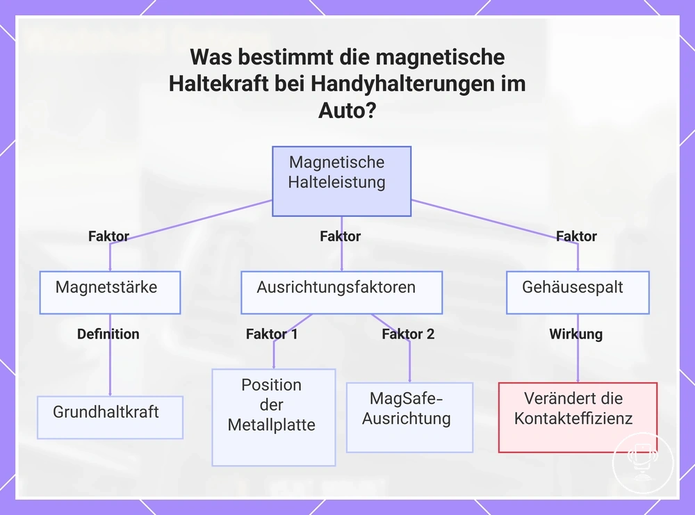 Was bestimmt die magnetische Haltekraft bei Handyhalterungen im Auto?